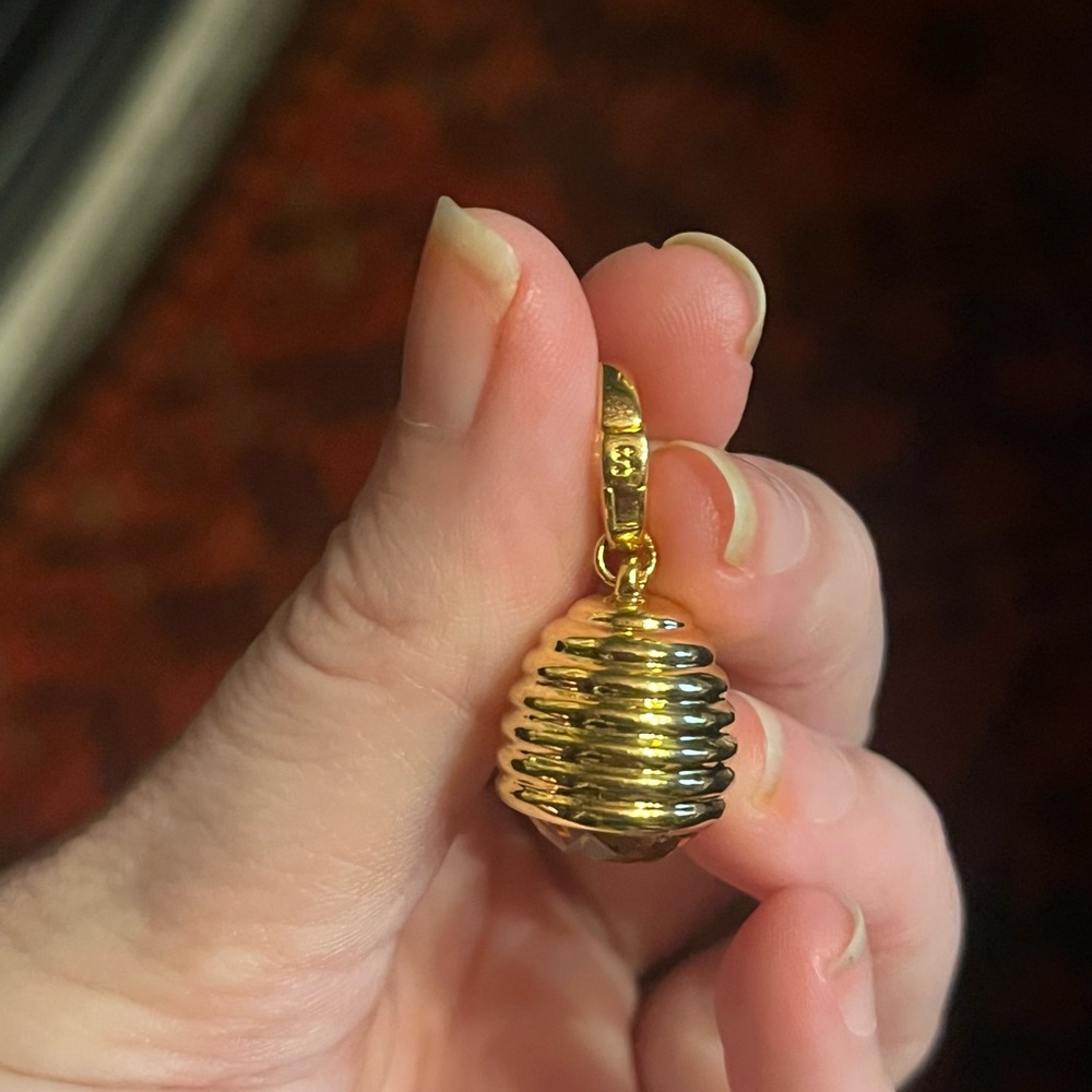 Spartina 449 Gold and Blue Honey Bee Bauble Charm - Picture 4 of 4